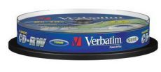 Диск CD-RW Verbatim 700Mb 10x Cake Box DataLife+ (10шт) 43480