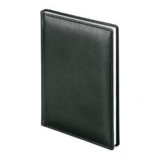 Ежедневник Альт VELVET A5 146х206мм недатир. искусст. кожа 136л книжный переплет черный